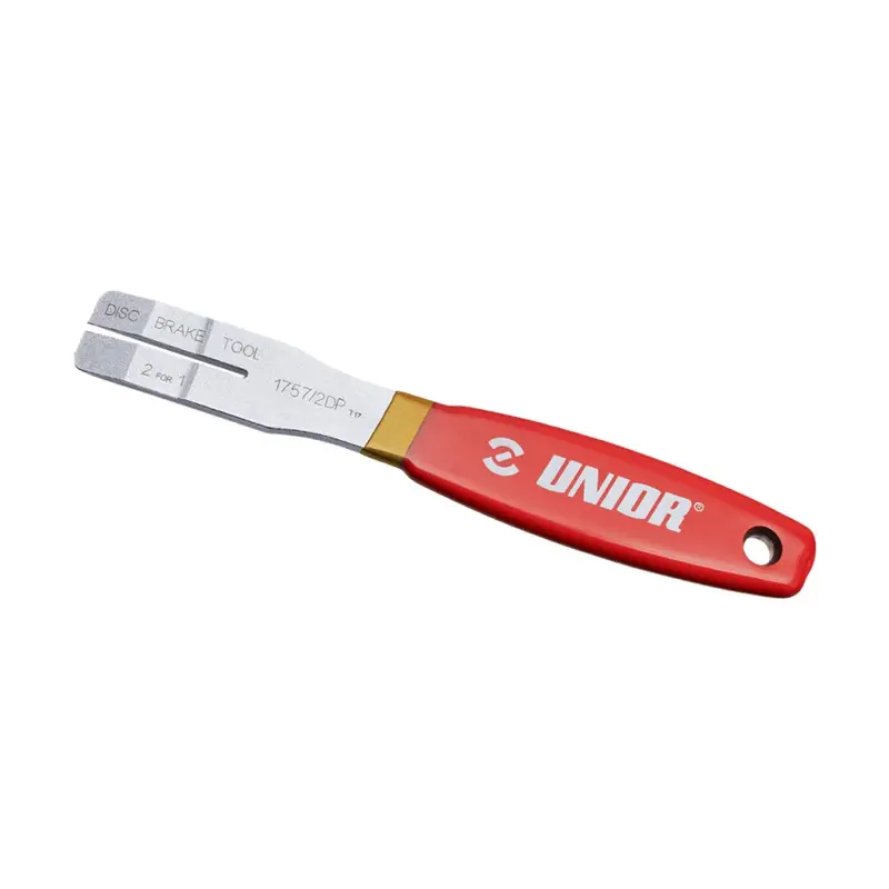 Unior Dual-Function Disc Brake Pad Spreader And Rotor Truing Tool 1