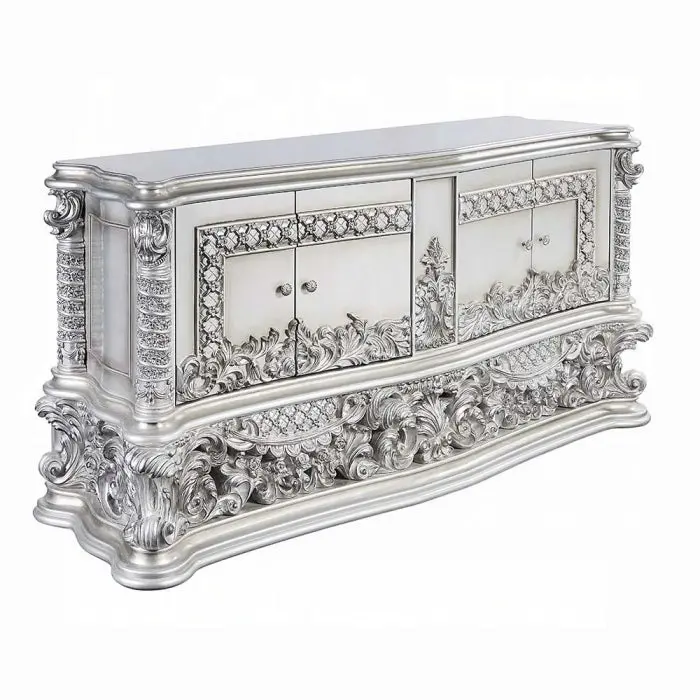 Valkyrie Rustic Farmhouse Server With Open Shelving 1