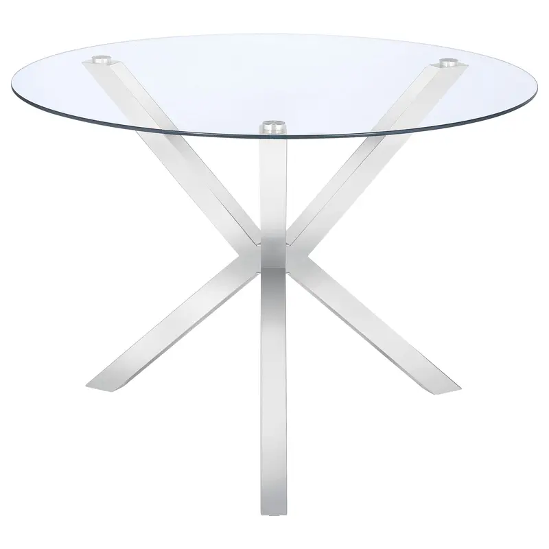 Vance Solid Wood Dining Table With Tapered Legs 1