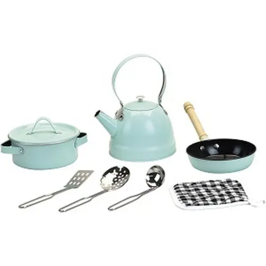Vilac Retro Cooking Set – Wooden Pretend Play Kit For Age 3+ 1
