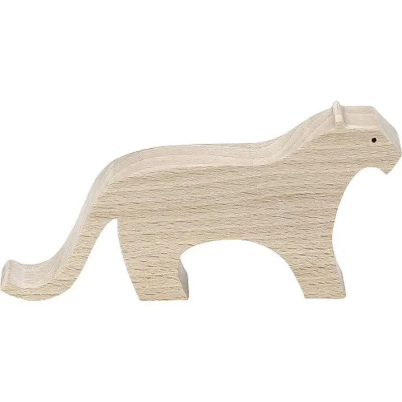 Vilac Wooden Panther Toy – Pompon Series Handcrafted Animal Figurine For Age 3+ 1