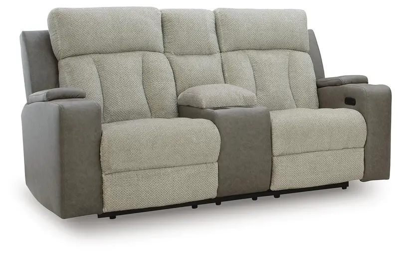 Whiplash Power Reclining Loveseat Featuring Center Console 1
