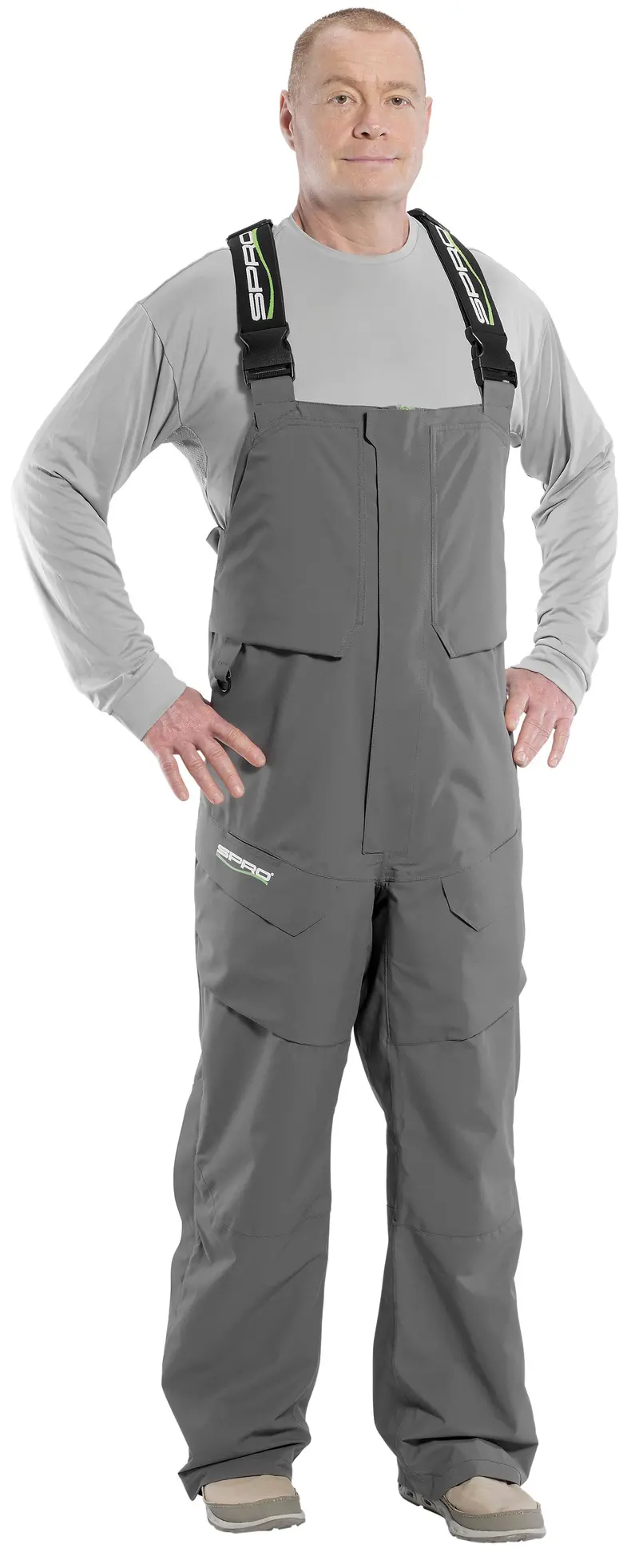 Wicked Weather Heavy-Duty Bib Overalls – Gray 1