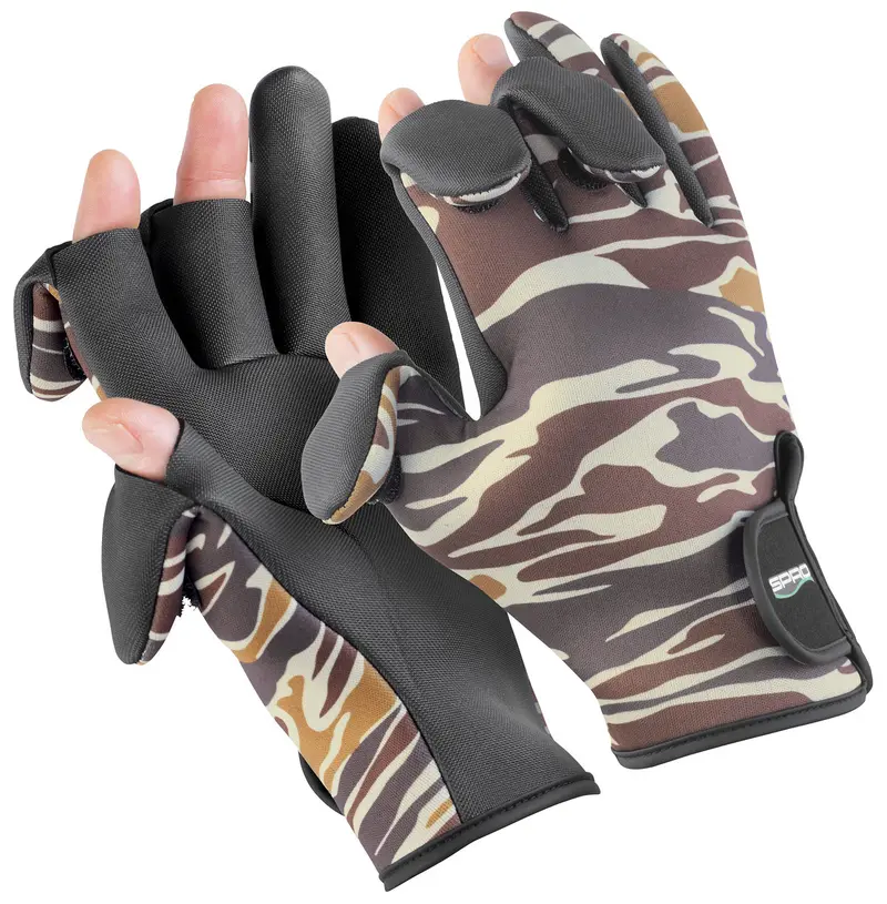 Wicked Weather Split-Finger Work Gloves – Camo 1