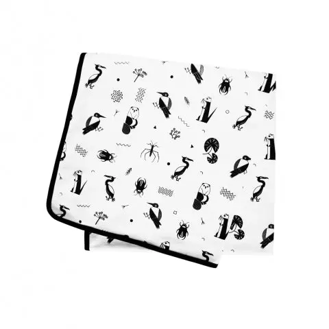 Wislaki Birdies Friends Baby Blanket – Organic Cotton Knit 1