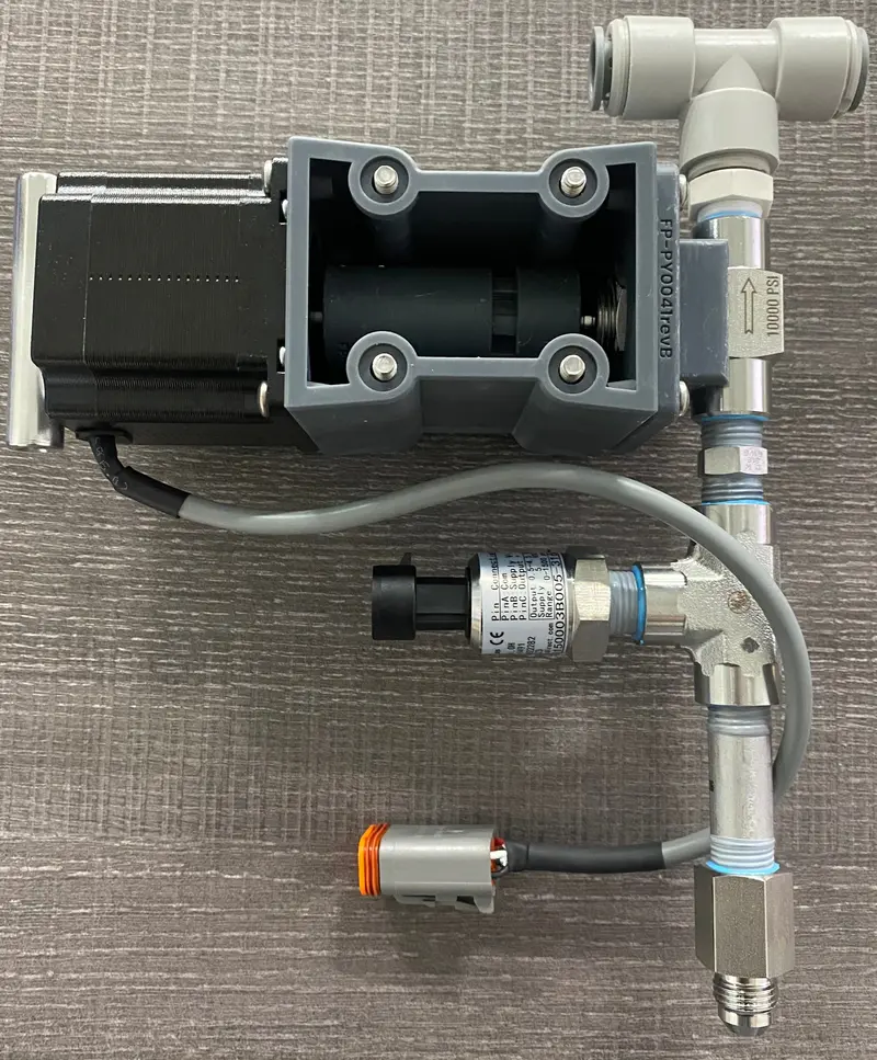 Xtcii Back Pressure Regulator Needle Valve Assembly – 1/4" Noshok With Integrated Plumbing Fittings 1