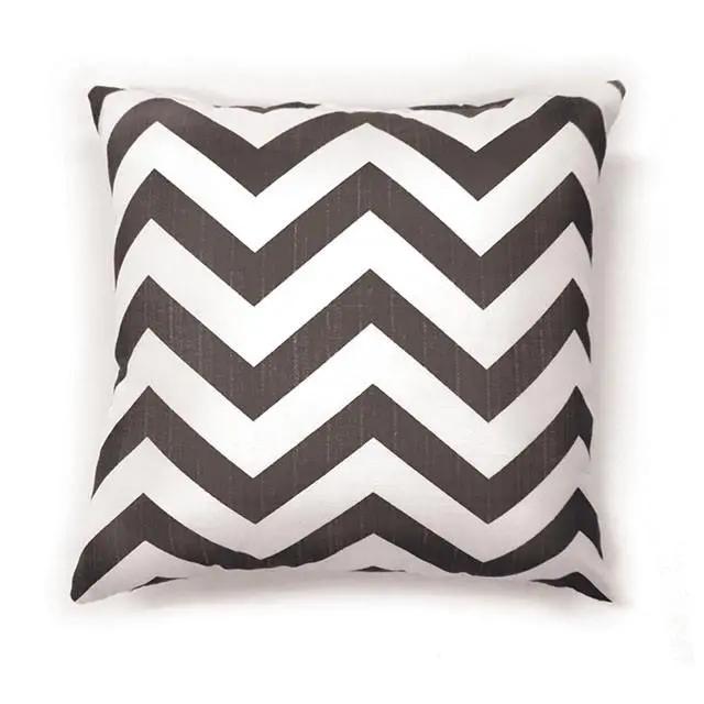 Zoe Gray Chevron Throw Pillow – 18" X 18", Pack Of 2 1