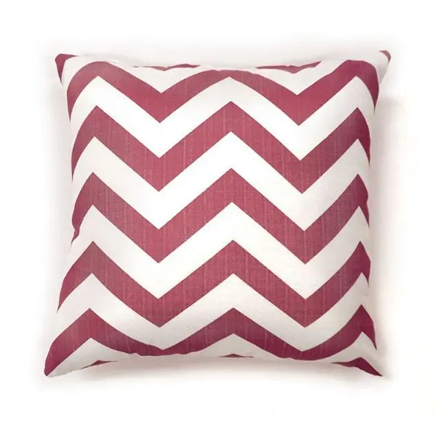 Zoe Red Chevron Throw Pillow – 18" X 18", Pack Of 2 1