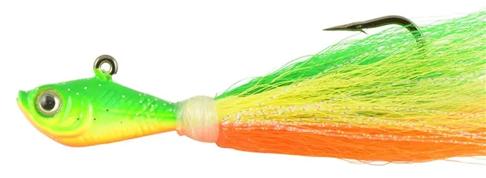 Zucchini-Colored Bucktail Jig 1