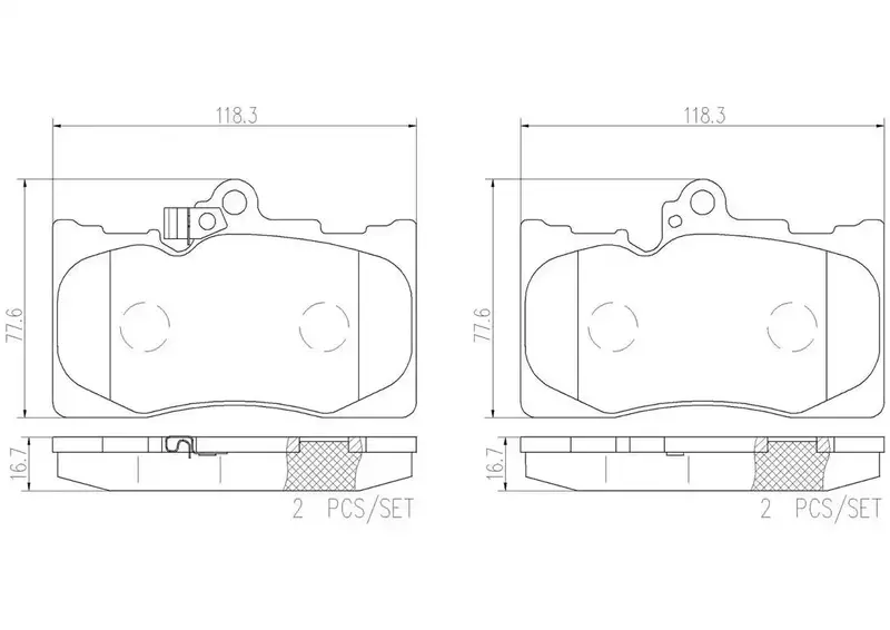 Brembo P83072N Premium Ceramic Brake Pad Set – Quiet, Low-Dust Performance 1