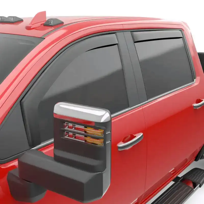 Egr Matte Black In-Channel Window Visors For 2019 Chevrolet Silverado 1500 Crew Cab 1