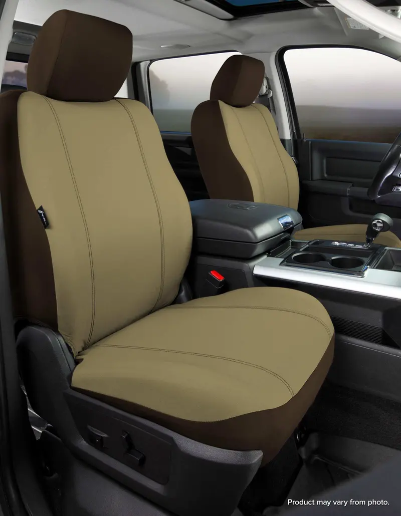 Fia Sp80 Series Taupe Seat Covers – Poly-Cotton Custom-Fit Front Protectors 1