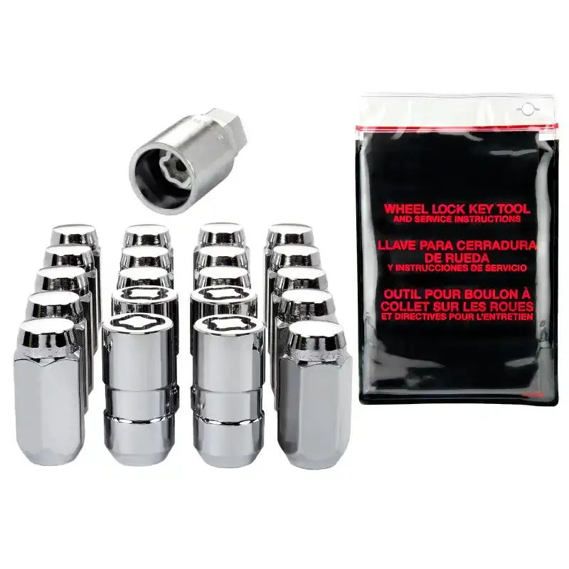 Mcgard 5-Lug Chrome Hex Wheel Lock Kit – Cone Seat, M14X1.5, 22Mm, 1.635" Length 1
