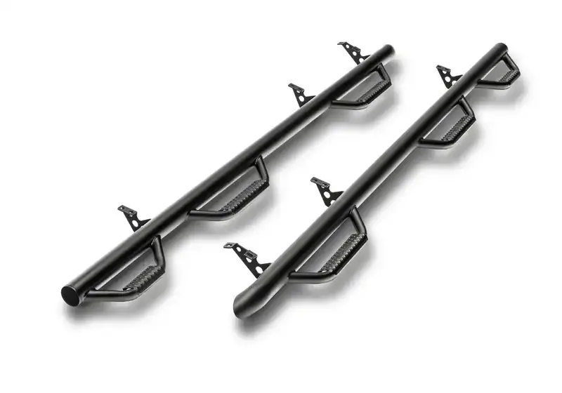N-Fab W2W Nerf Steps With Bed Access – 3-Step Black System For 2017–2023 Nissan Titan 1