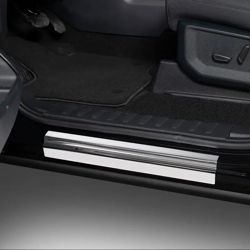 Putco Stainless Steel Door Sill Plates – Illuminated Or Non-Illuminated Set For 2021–2026 Ford F-150 Crew Cab 1