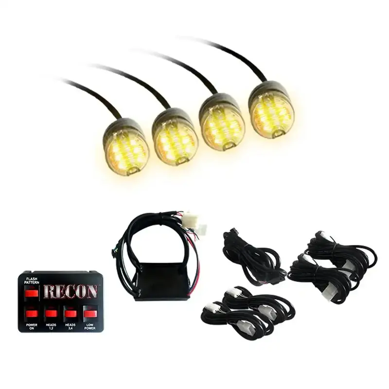 Recon Xenon Amber Light Kit – 90-Watt Output With Integrated Housing (Model 26419Am) 1