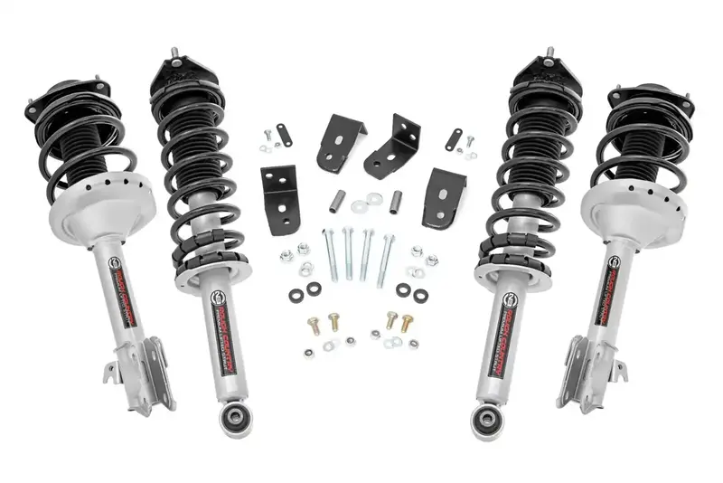 Rough Country 2-Inch Loaded Strut Lift Kit For Enhanced Suspension 1