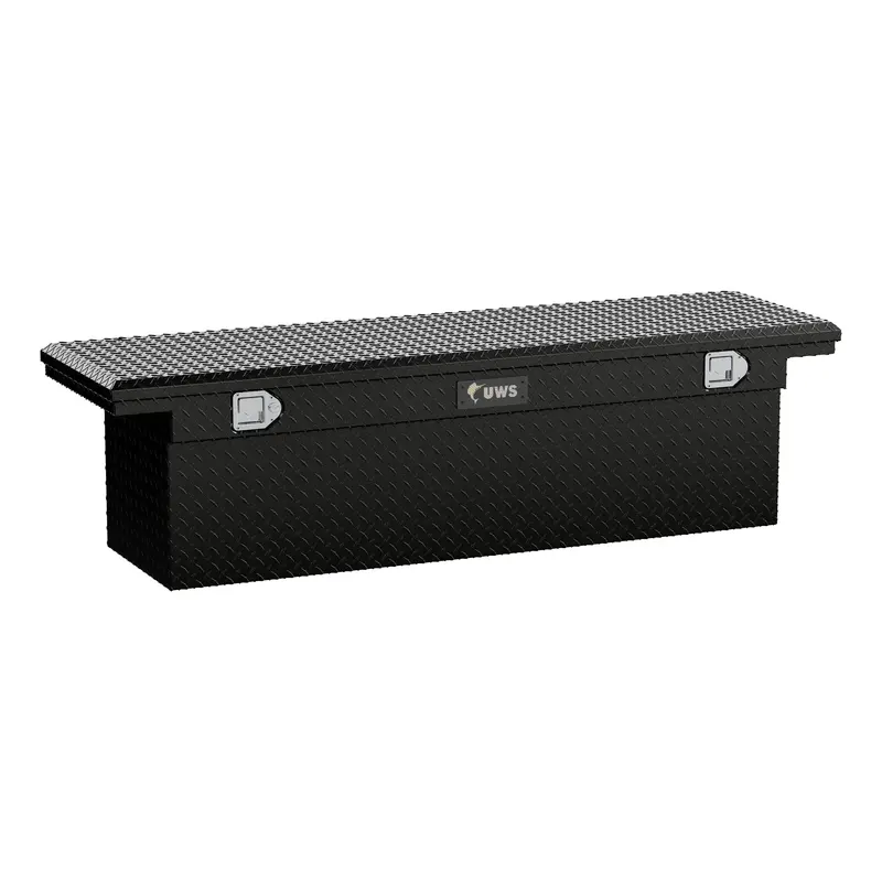 Uws Gloss Black Low-Profile Aluminum Truck Tool Box – 69" Deep (Tbsd-69-Lp-Blk, Ltl Shipping Only) 1