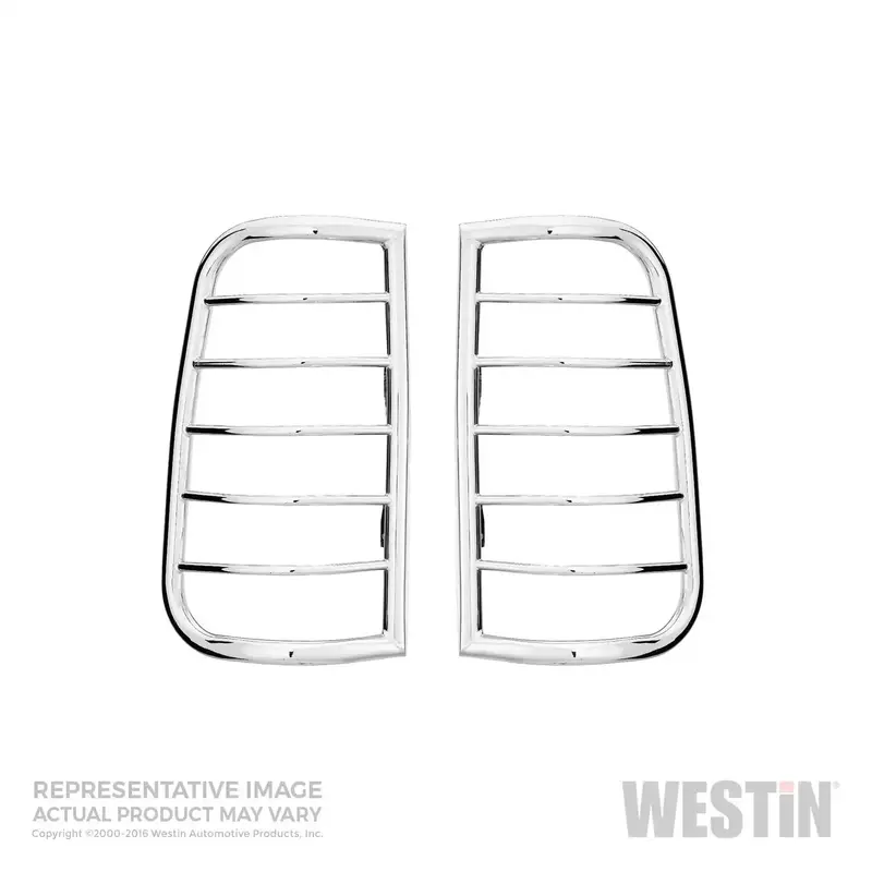 Westin 39-3400 Sportsman Chrome Stainless Steel Tail Light Guards (Pair) 1